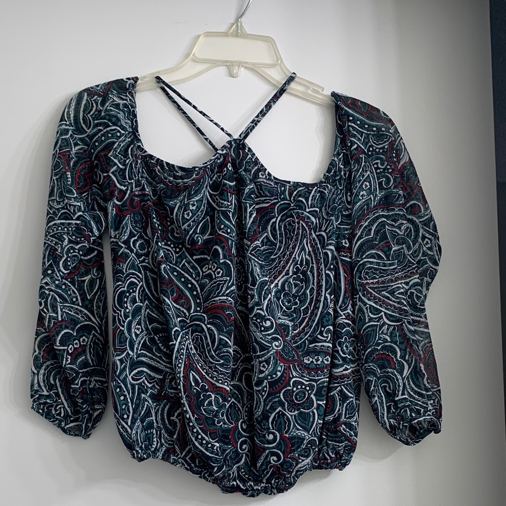 NWT - Moon River Paisley Blouse - Multicolor XS